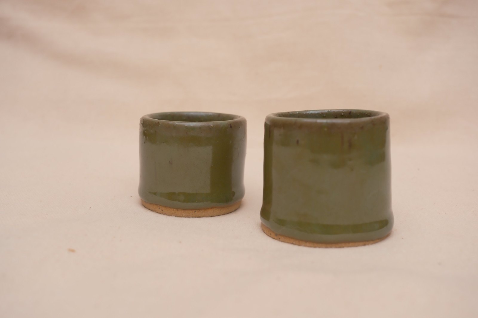 Both shot glasses side by side, straight on